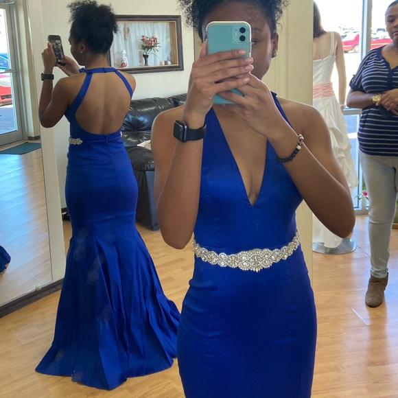 Blue Prom dress for sale!!! - Picture 3 of 3
